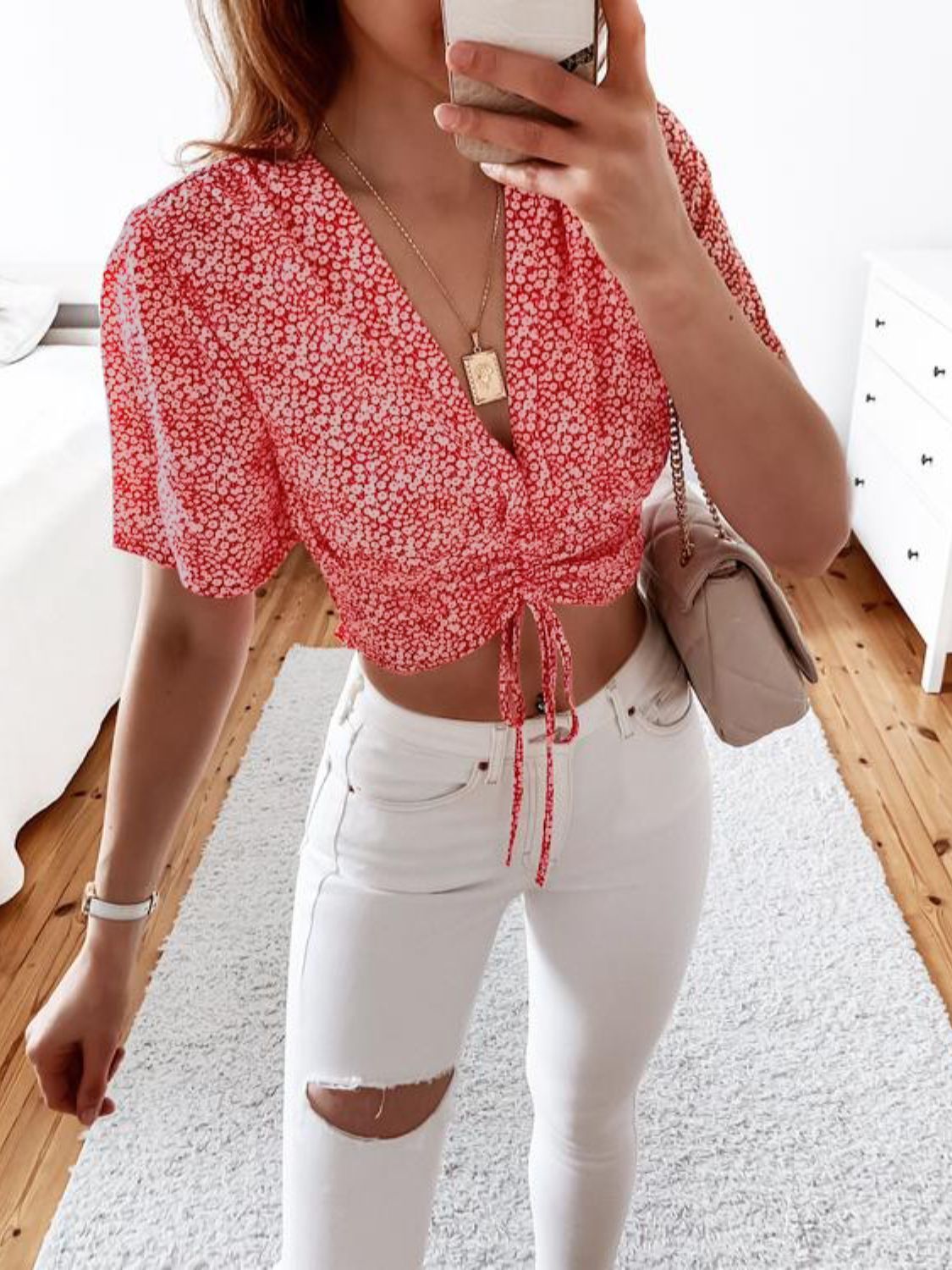 Mila Cropped Blouse - p9nstyle
